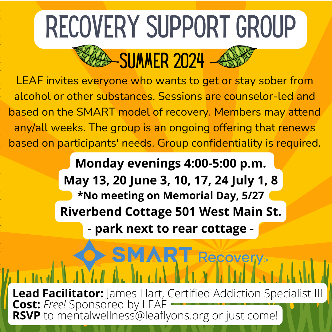 Recover Support Group Recovery Support Group Summer 2024_Riverbend (1) | LEAF